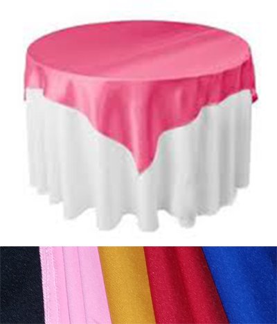 Colored Table Linen Toppers